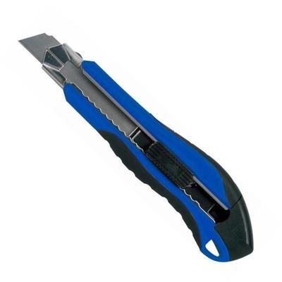 Нож канцелярский с фиксатором и металлическими направляющими