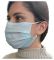 Маска медмедицинская 3-х слойная, голубая (50шт/упак)