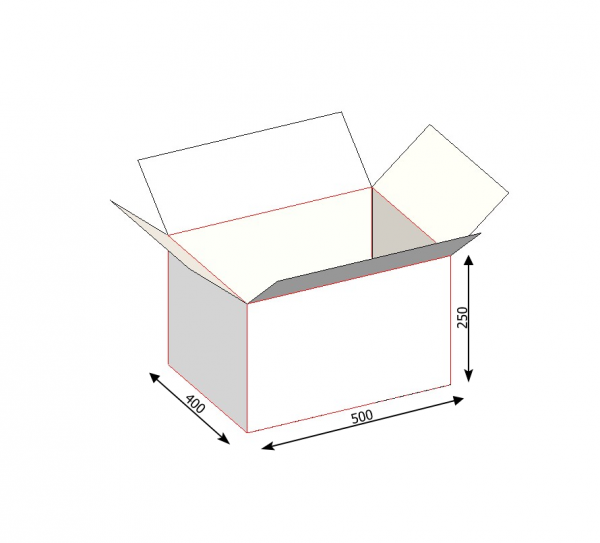 Гофрокороб Т-24 трёхслойный, 500*400*250 мм, бурый