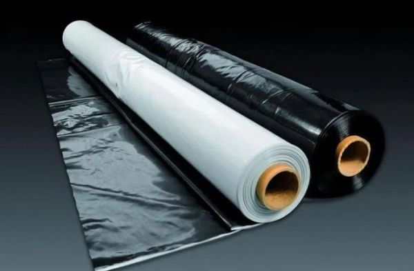 Пленка полиэтиленовая 1,5*100 (полурукав) Черно-Белая 100 мкм (300 кв.м.)