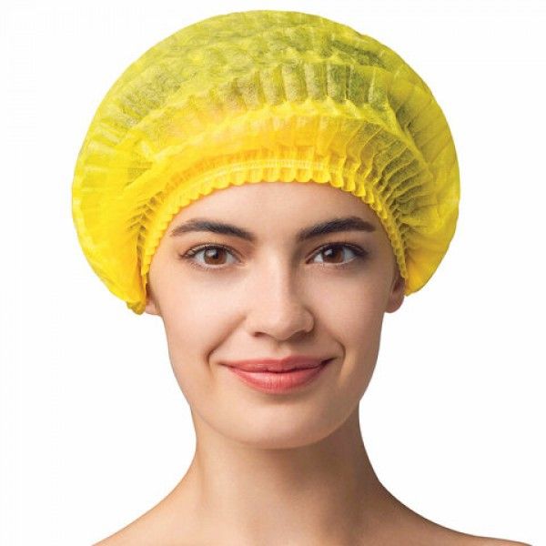 Шапочка   "Шарлотта", желтая (100шт/уп)