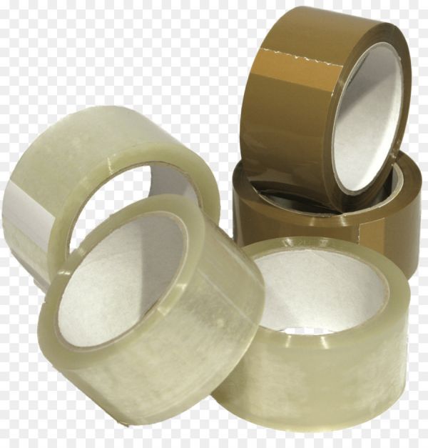 Упаковочная клейкая лента / скотч 48мм* 50м  (коричневая, прозрачная) 43 мкм