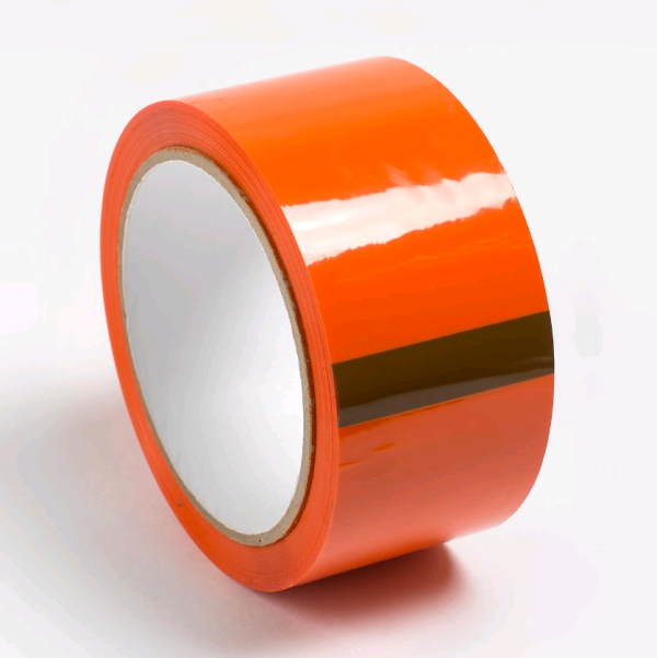 Упаковочная клейкая лента/скотч 48 мм х 50 м, 50 мкм (оранжевая)