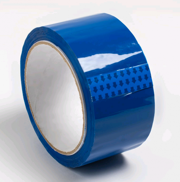 Упаковочная клейкая лента/скотч 48 мм х 50 м, 50 мкм (синяя)