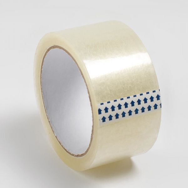 Упаковочная клейкая лента/скотч 48 мм х 50 м, 40 мкм  (прозрачная)